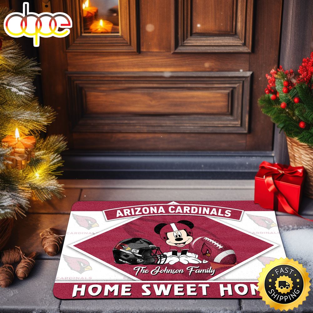 Arizona_Cardinals_Doormat_Custom_Your_Family_Name_Sport_Team_And_Mickey_Mouse_NFL_Doormat_u2sf3j