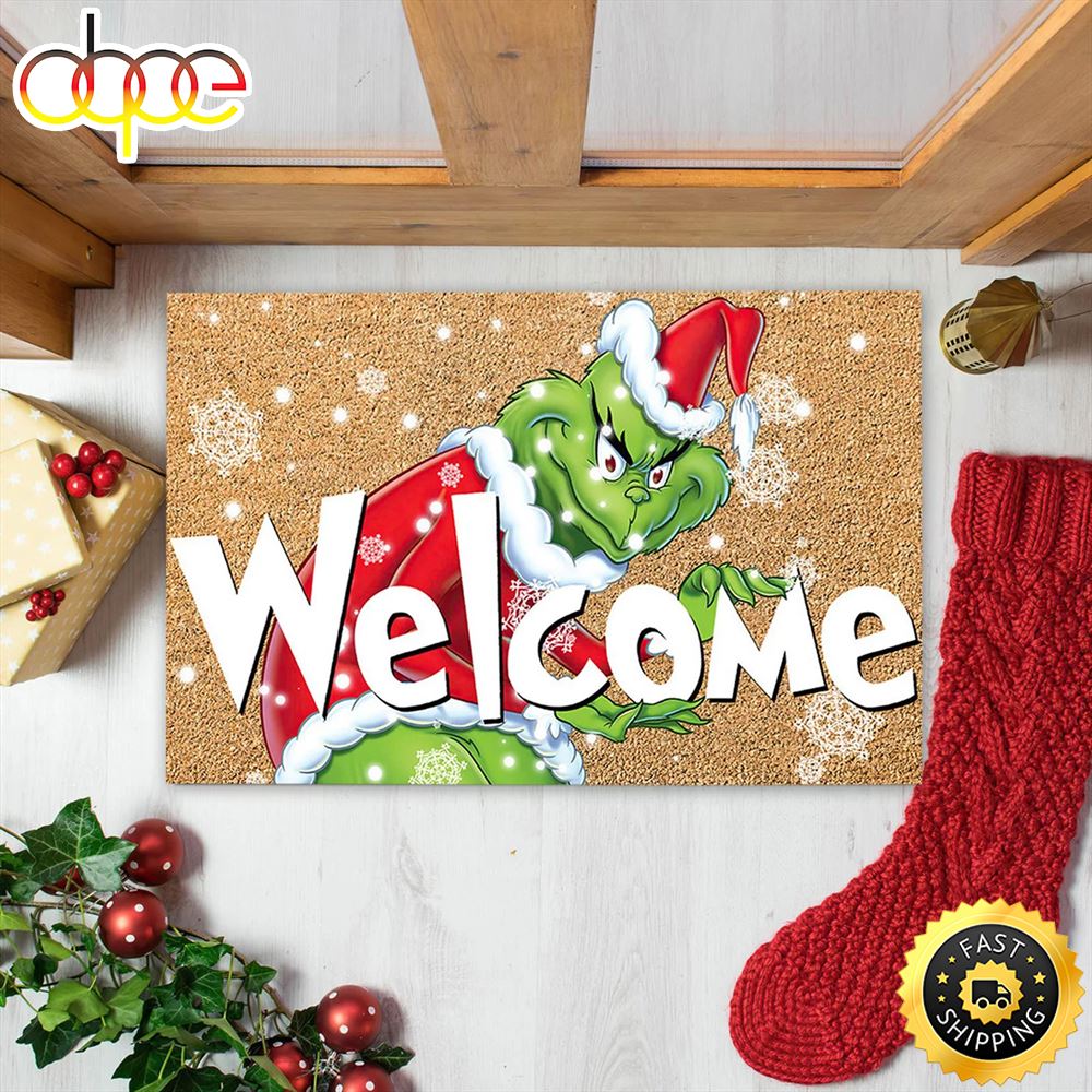Christmas_Grinchs_Mat_Fun_Decoration_Mat_Christmas_Welcome_Mat