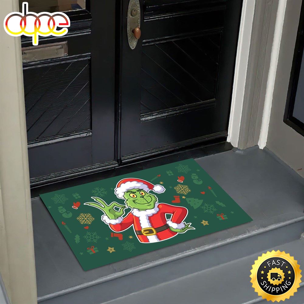 Grinchs_Mat_Fun_Decoration_Christmas_Welcome_Doormat