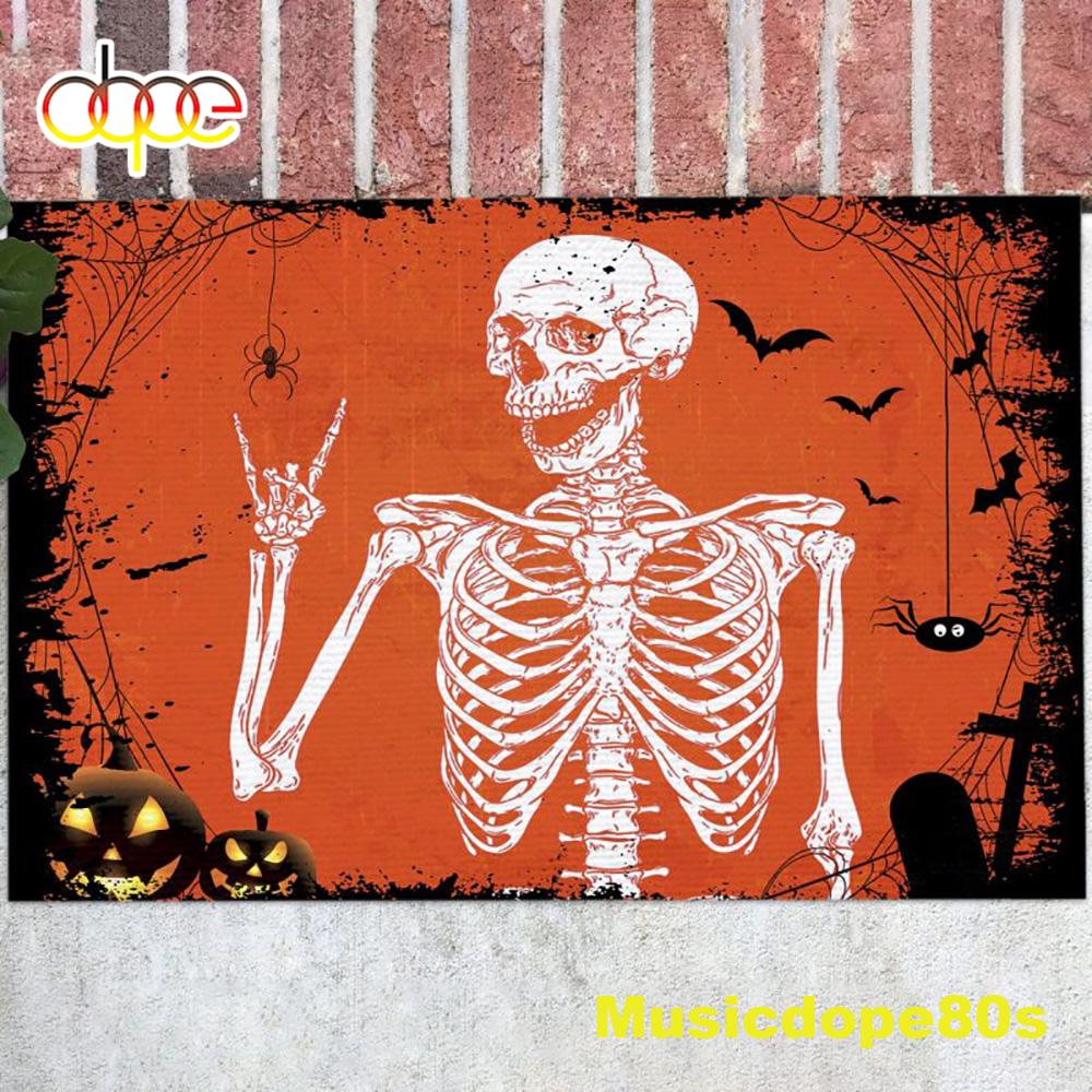 Halloween_2022_Rock_And_Roll_Skeleton_Skull_Outdoor_Indoor_Doormat