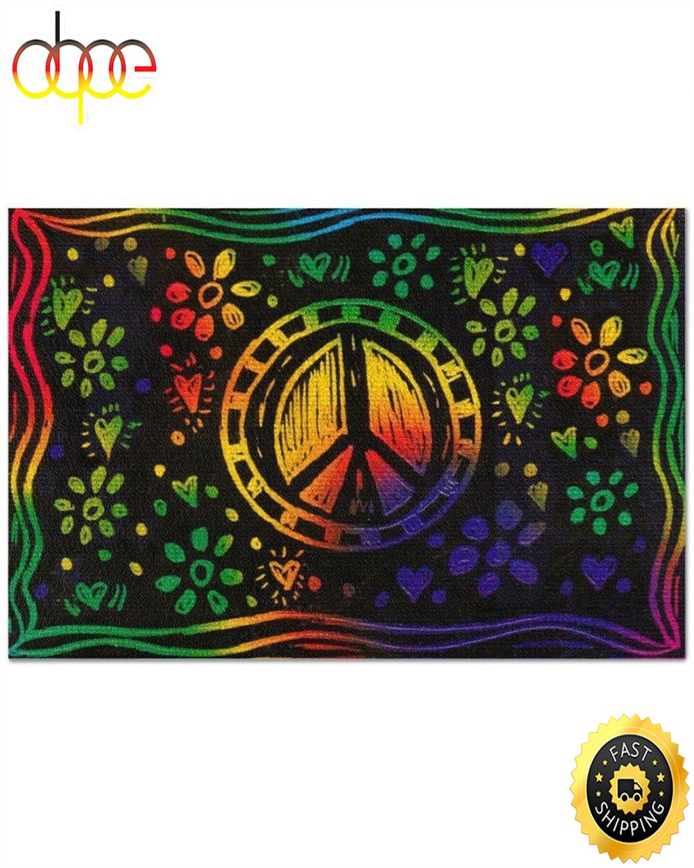 Hippie_Peace_Sign_Flowers_Colorful_Doodle_Pattern_Doormat_zjwcof