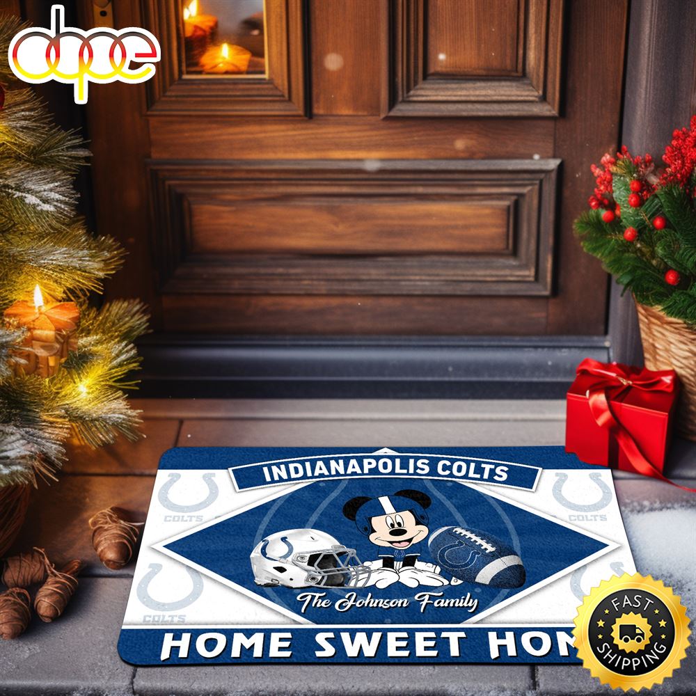 Indianapolis_Colts_Doormat_Custom_Your_Family_Name_Sport_Team_And_Mickey_Mouse_NFL_Doormat_sua7yn
