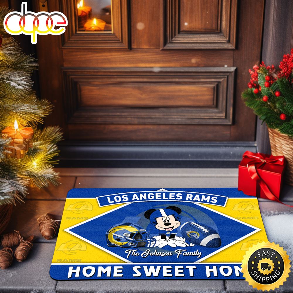 Los_Angeles_Rams_Doormat_Custom_Your_Family_Name_Sport_Team_And_Mickey_Mouse_NFL_Doormat_gg1nhx