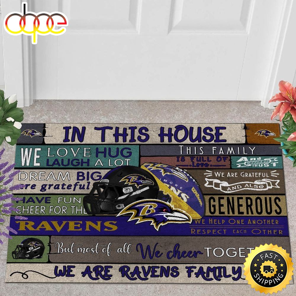 NFL Baltimore Ravens Quote All Over Print 3d Doormats -