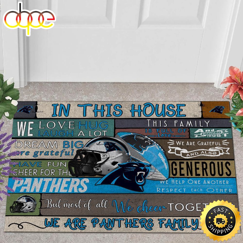 NFL Carolina Panthers Quote All Over Print 3d Doormats -