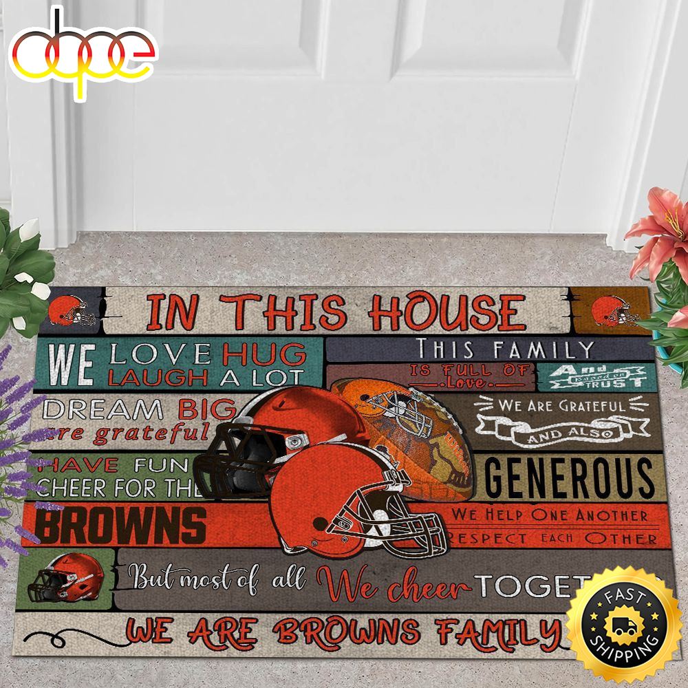 NFL Cleveland Browns Quote All Over Print 3d Doormats -
