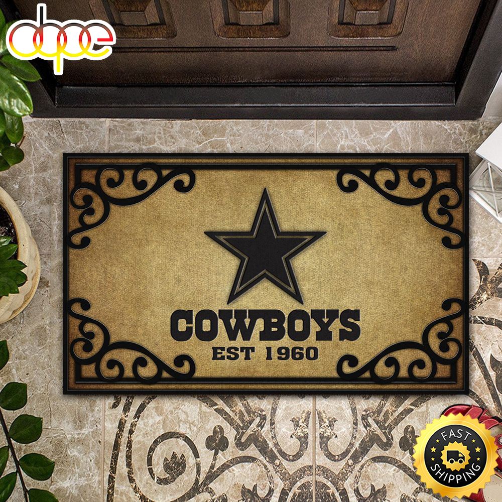 NFL Dallas Cowboys Est 1960 All Over Print 3d Doormats -