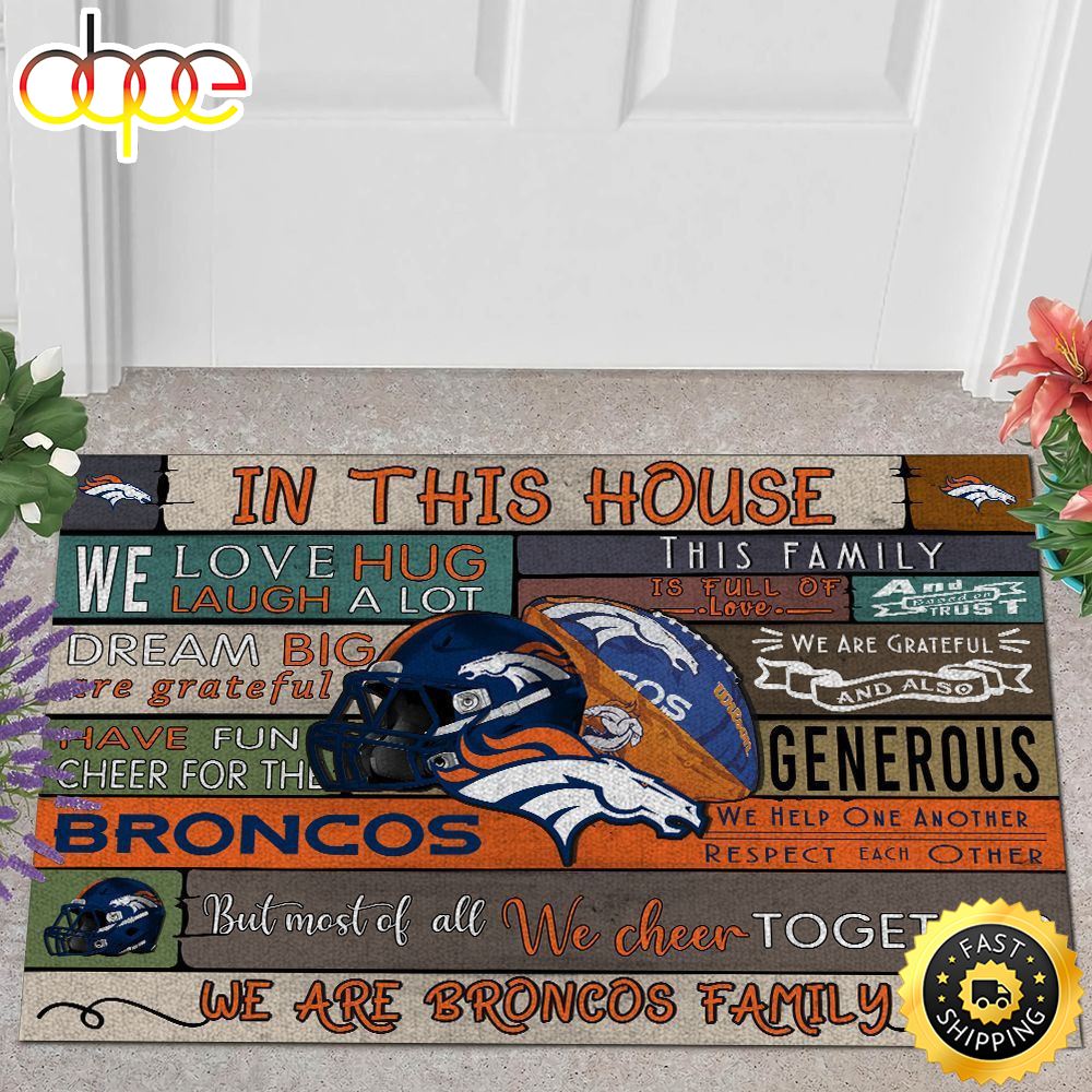 NFL Denver Broncos Quote All Over Print 3d Doormats -