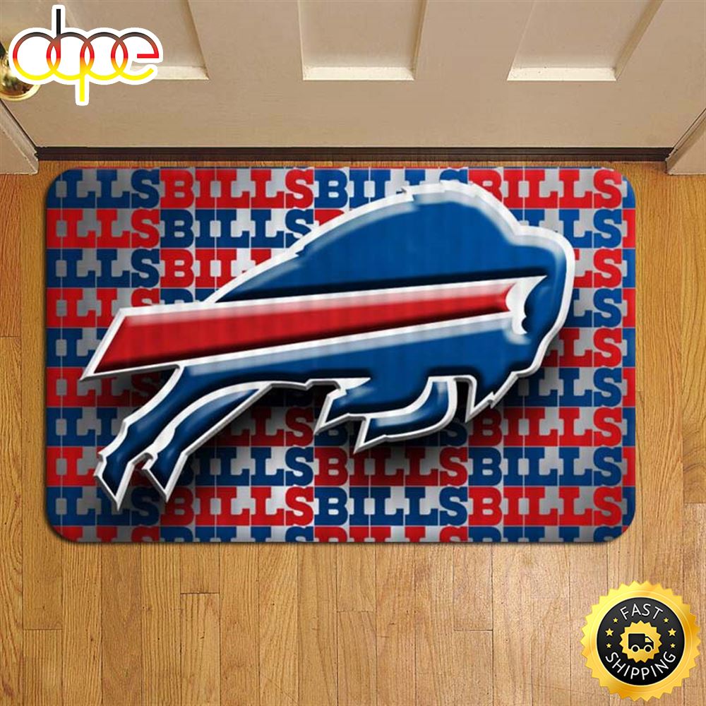 NFL_Football_Buffalo_Bills_NFL_Football_Doormat_Foot_Rug_Door_Mat_Steps
