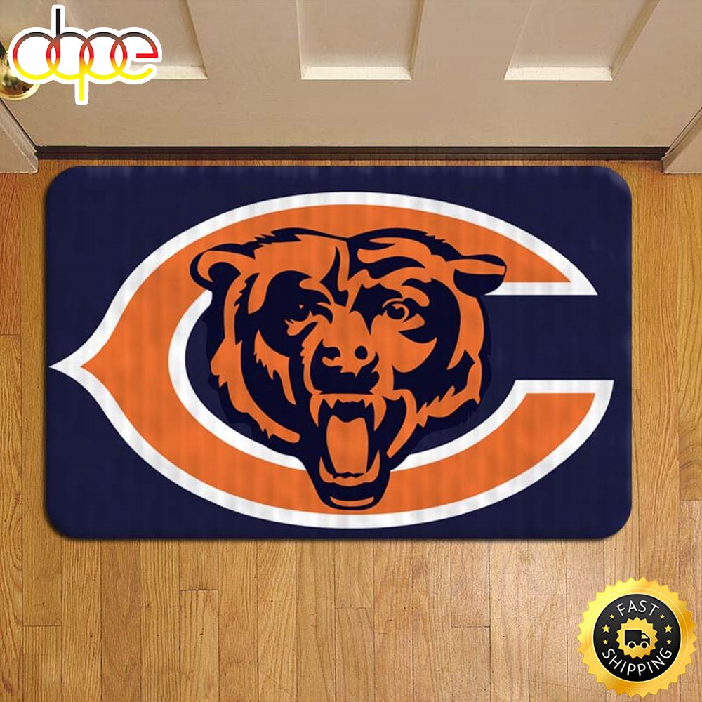 NFL_Football_Chicago_Bears_NFL_Football_Doormat_Foot_Rug_Door_Mat_Steps