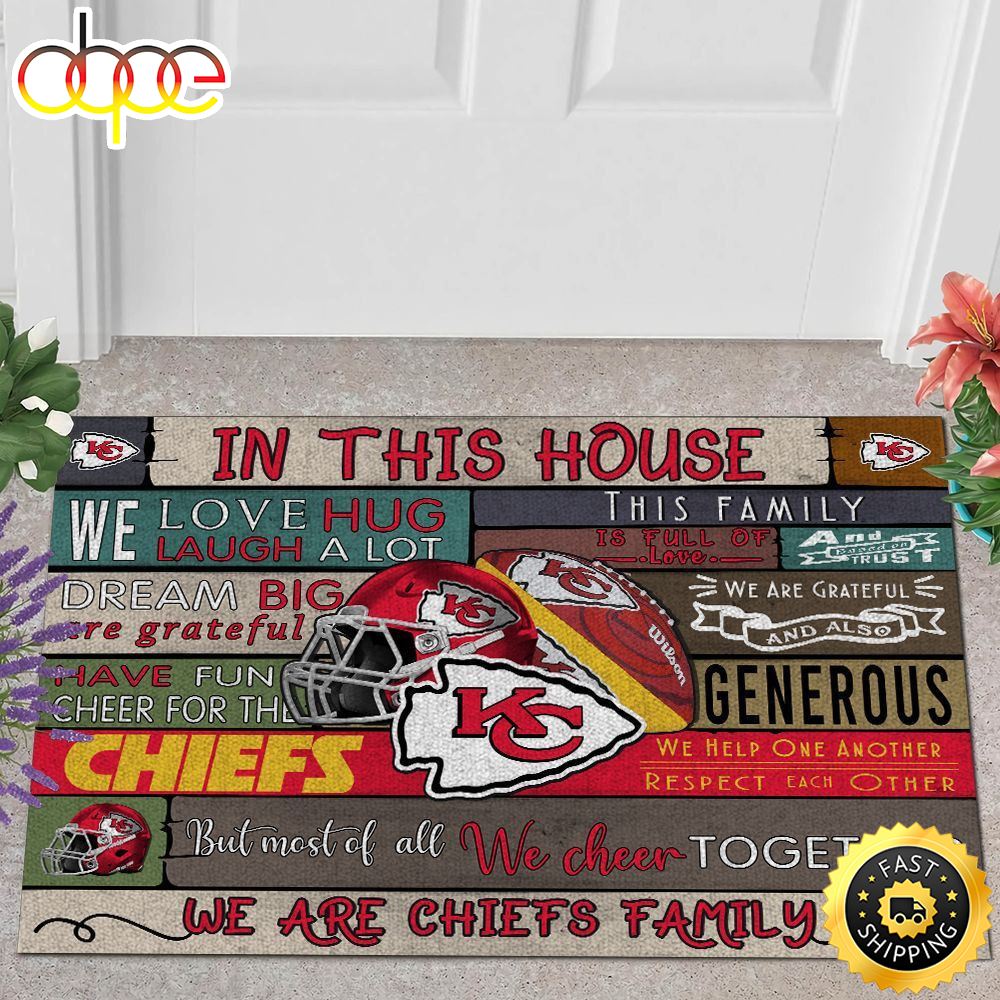NFL Kansas City Chiefs Quote All Over Print 3d Doormats -