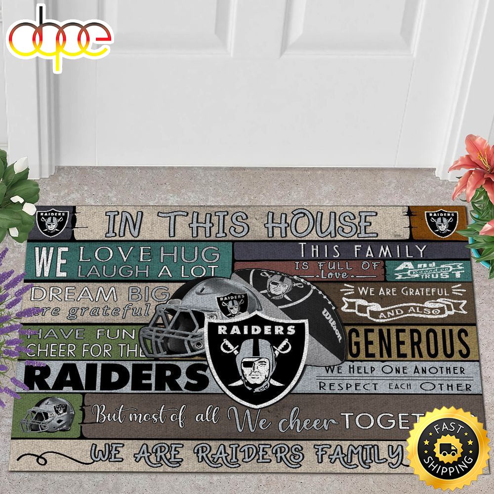 NFL Las Vegas Raiders Quote All Over Print 3d Doormats -