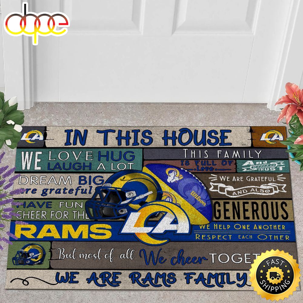 NFL Los Angeles Rams Quote All Over Print 3d Doormats -