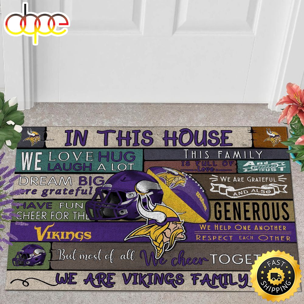 NFL Minnesota Vikings Quote All Over Print 3d Doormats -