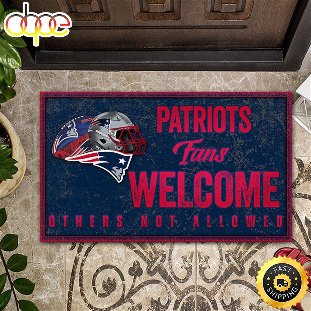 NFL New England Patriots All Over Print 3d Doormats -