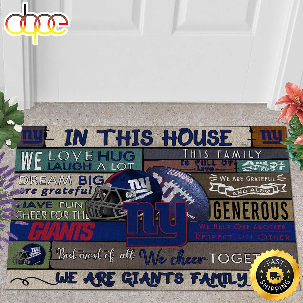 NFL New York Giants In This House All Over Print 3d Doormats -