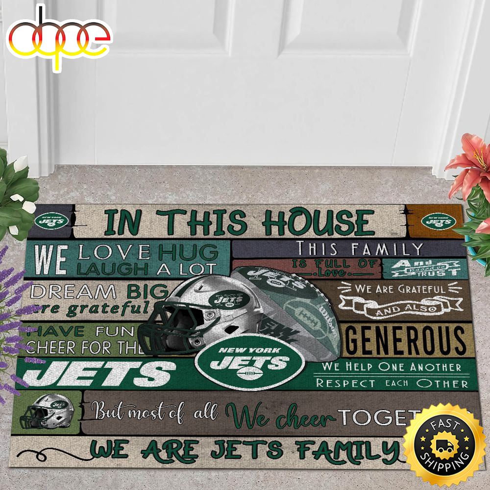 NFL New York Jets Quote All Over Print 3d Doormats -