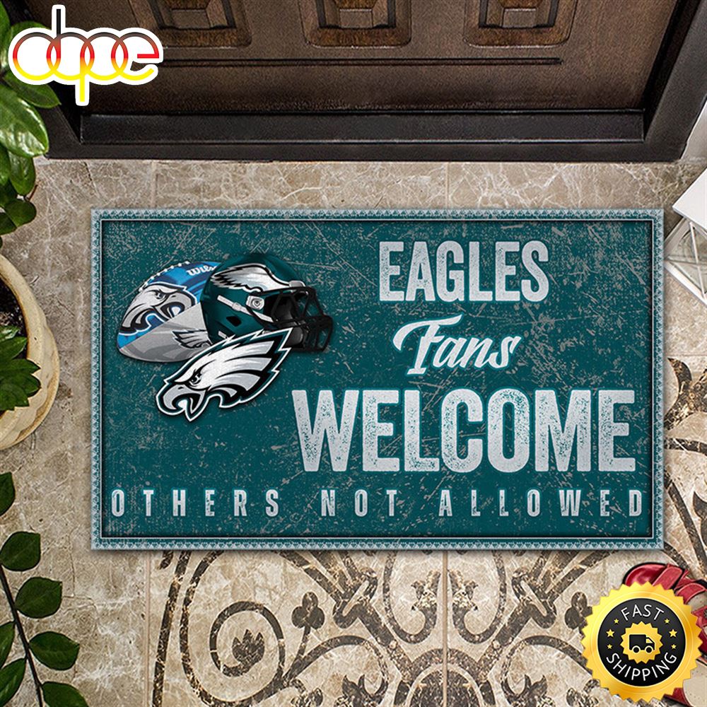 NFL Philadelphia Eagles Fans Welcome All Over Print 3d Doormats -