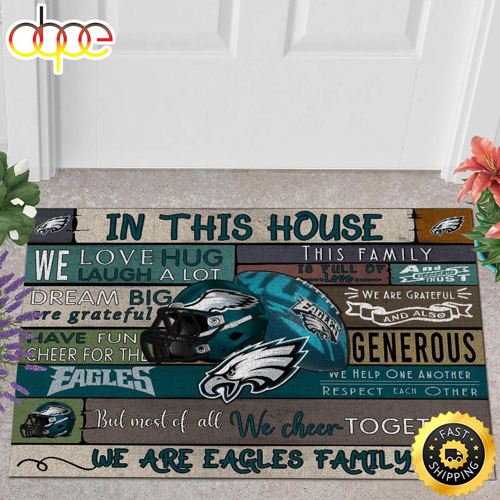 NFL Philadelphia Eagles In This House All Over Print 3d Doormats -