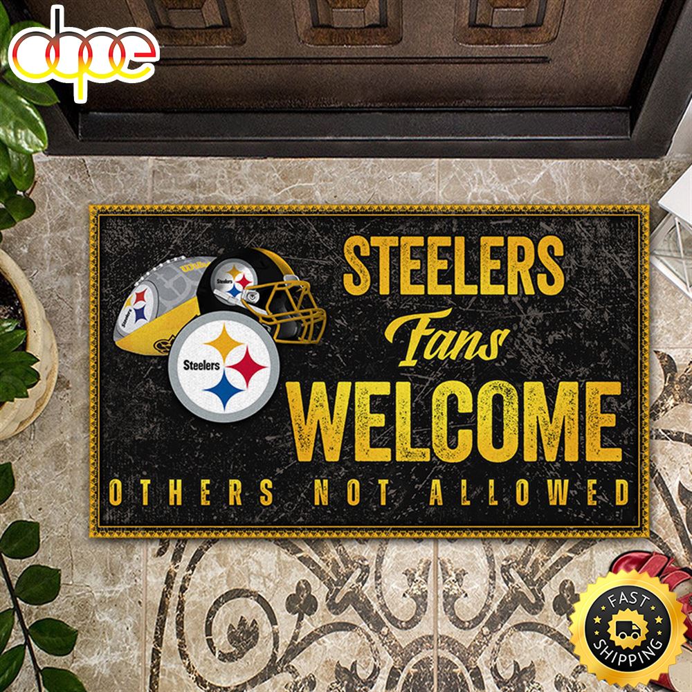 NFL Pittsburgh Steelers Fans Welcome All Over Print 3d Doormats -