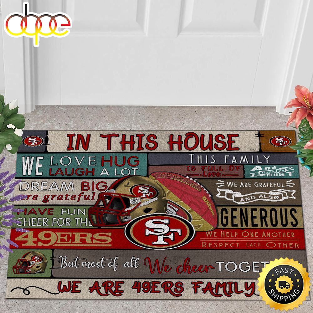 NFL San Francisco 49ers Quote All Over Print 3d Doormats -