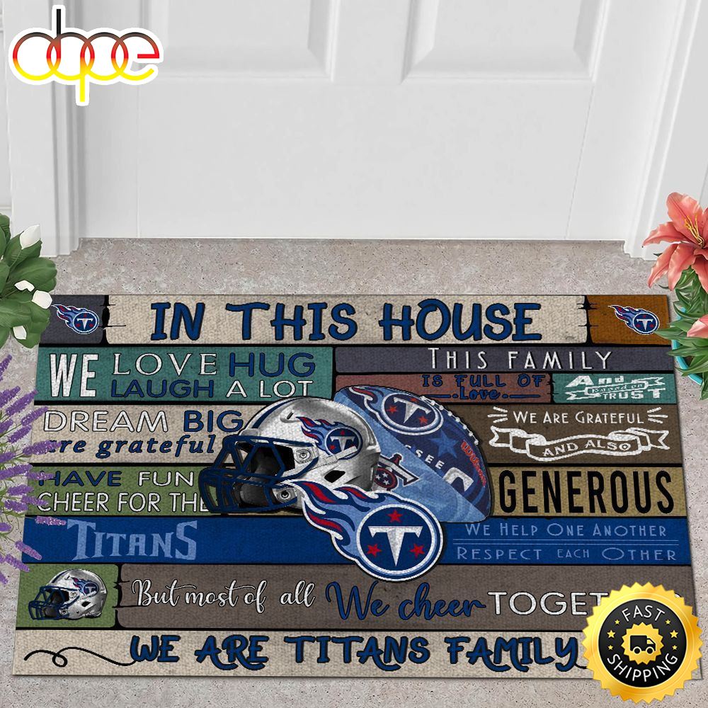 NFL Tennessee Titans In This House All Over Print 3d Doormats -