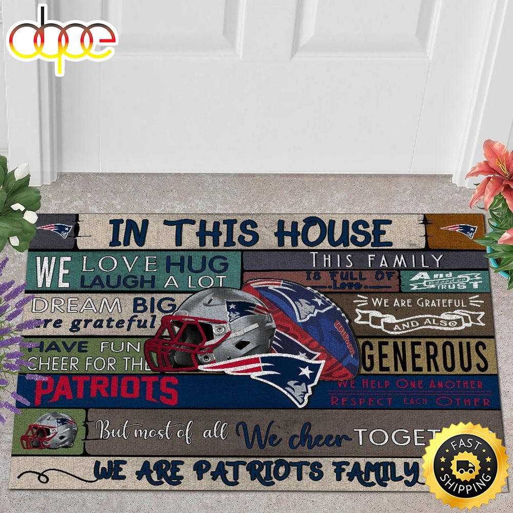 NFL We Are New England Patriots Family Quote All Over Print 3d Doormats -
