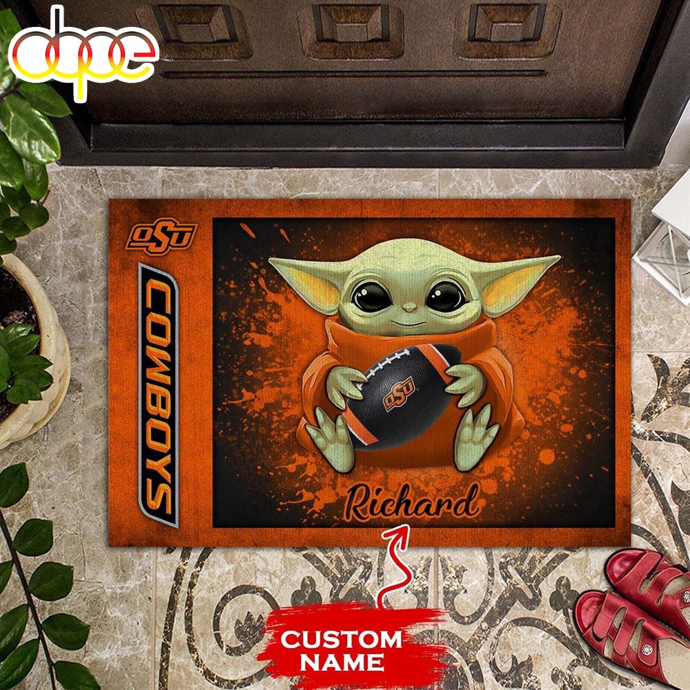 Personalized_Oklahoma_State_Cowboys_Baby_Yoda_All_Over_Print_3D_Doormats_vx8yjb