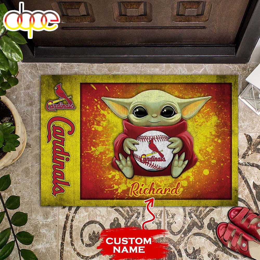 Personalized_St_Louis_Cardinals_Baby_Yoda_All_Over_Print_3D_Doormats_jiikea