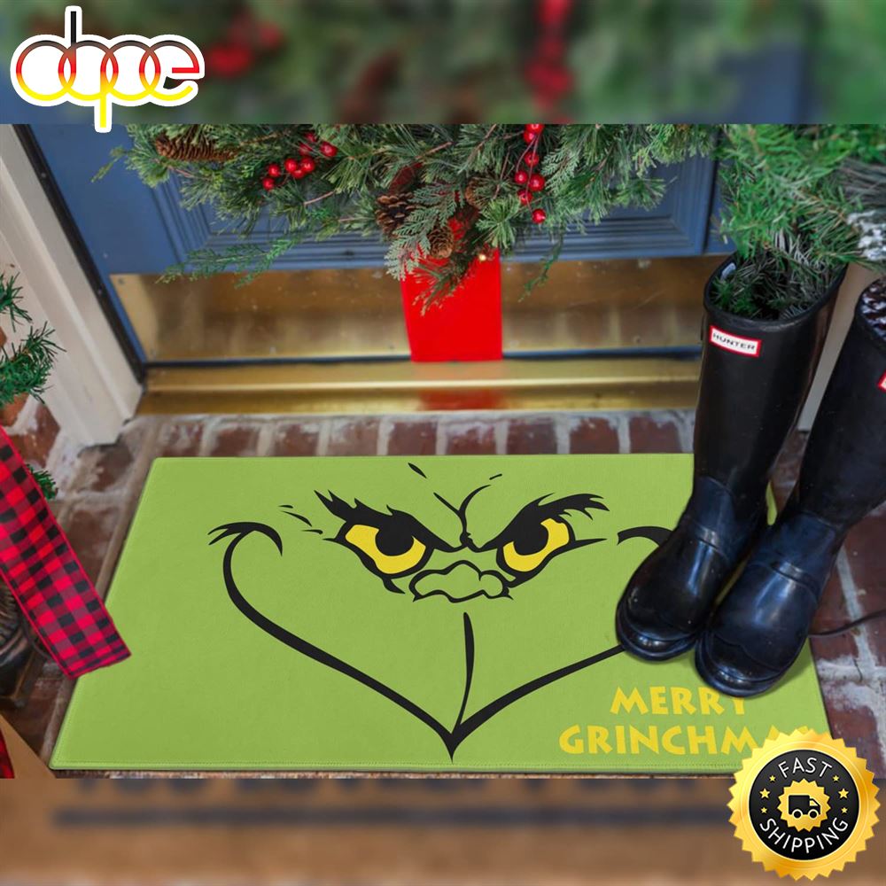 The_Grinch_Face_Grinch_Movie_Christmas_2022_Grinch_Christmas_Doormat