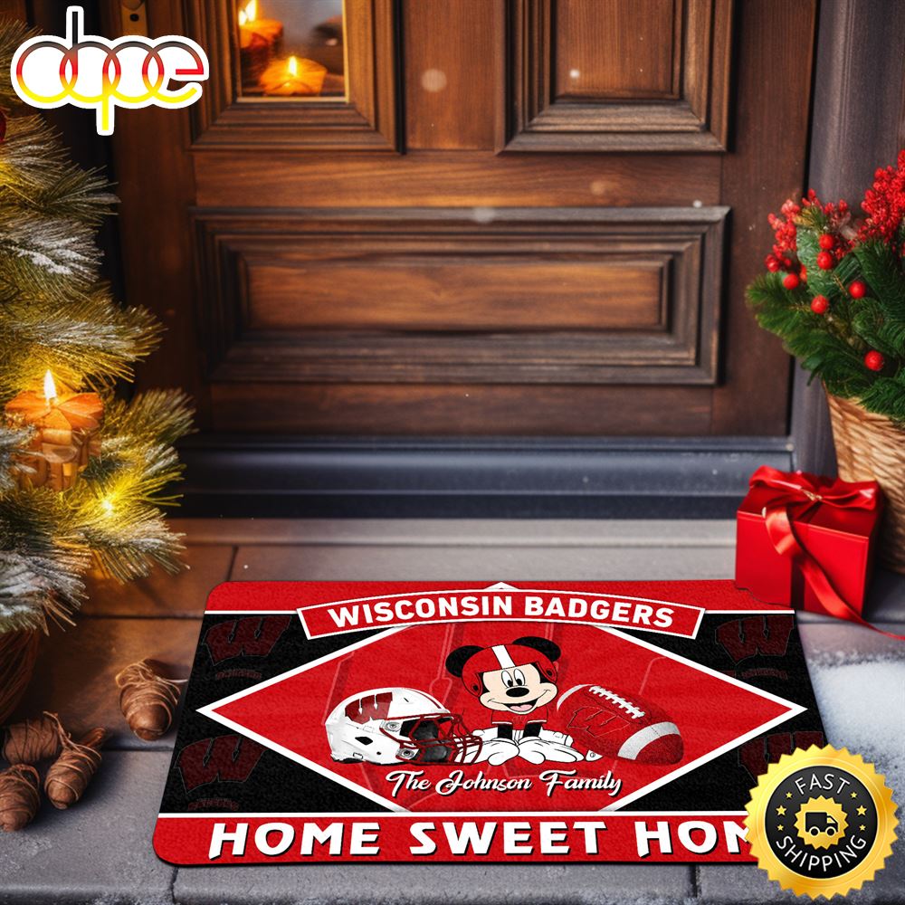 Wisconsin_Badgers_Doormat_Custom_Your_Family_Name_Sport_Team_And_MK_Doormat_FootBall_Fan_Gifts_EHIVM-52722_-_ArtsyWoodsy.Com_xyeuti